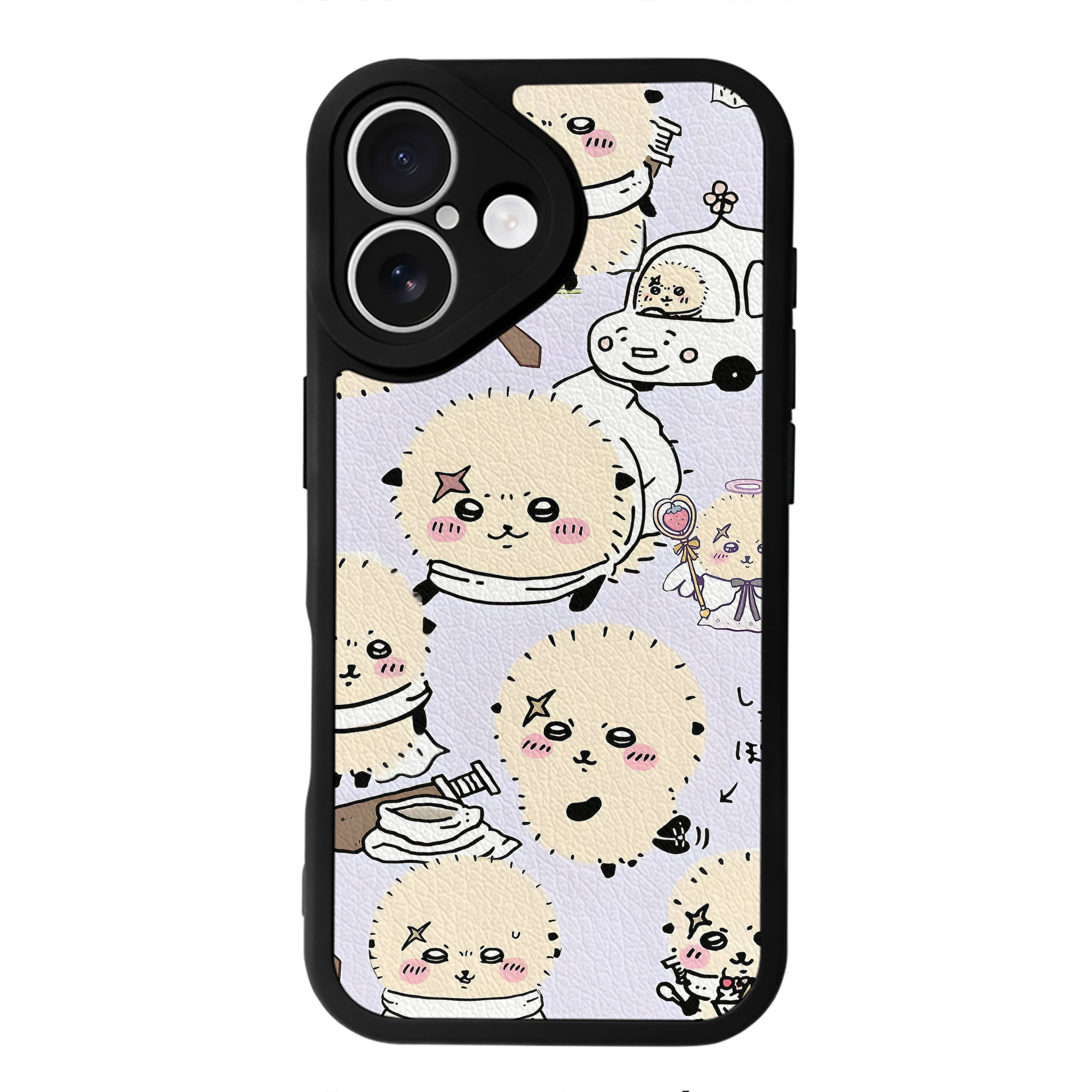 （画像用） ちいかわ Chii-kawa 【iPhone 16シリーズ対応】シリコンスマホケース（レザー調） 材質：シリコン